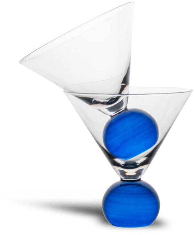Byon - Waterglazen Spice Blue (set van 2) - Waterglazen
