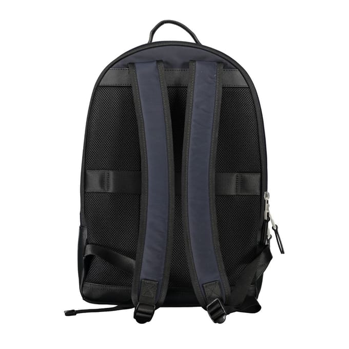 Tommy Hilfiger Elegante Blauwe Rugzak Met Contrastdetails