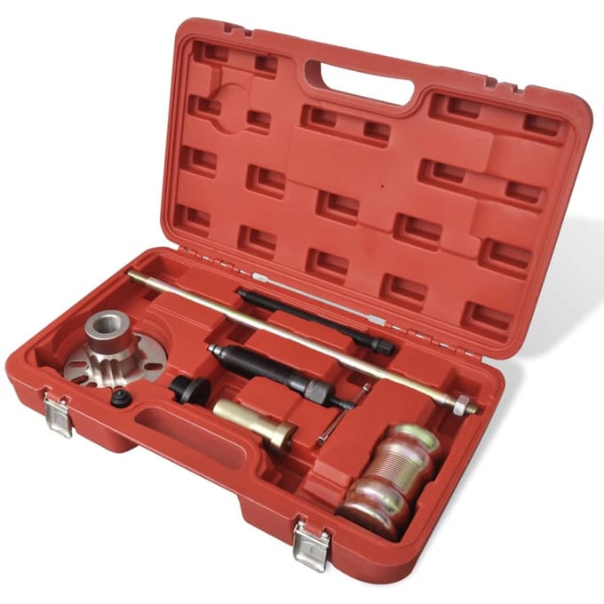 vidaXL Hydraulische wielnaaftrekker met hamer set 10 ton