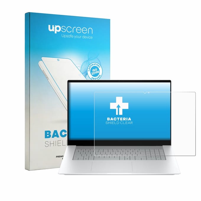 upscreen - Screenprotector voor HP OmniBook X 17-de0776ngx - Folie Beschermfolie transparant antibacterieel