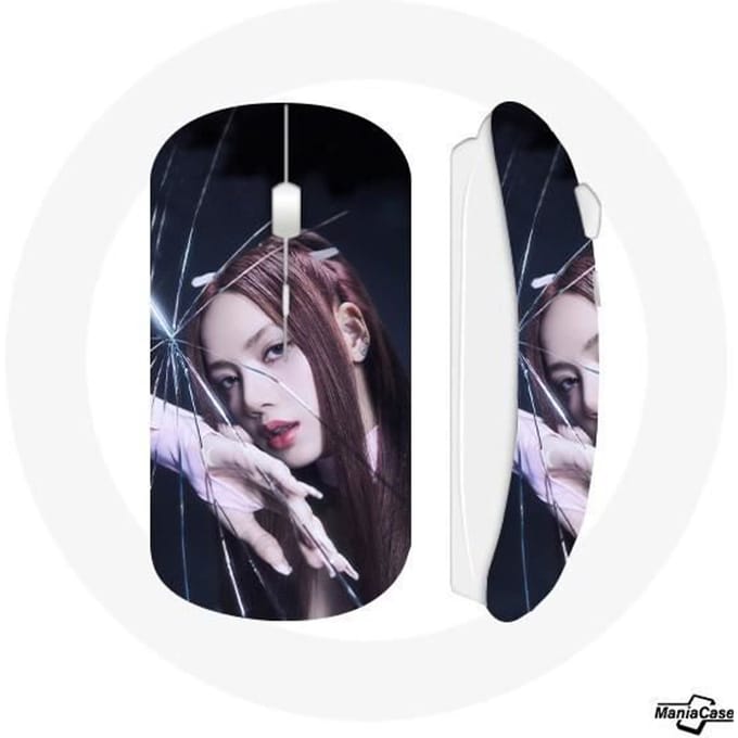 Souris Sans Fil - Blackpink - Born Pink - Noir et Rose - Clé USB Wifi - Compatible Mac et PC