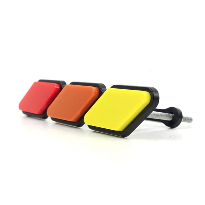 Emblème de Calandre Décoration Étiquette Remplacement pour Red gradients yellow