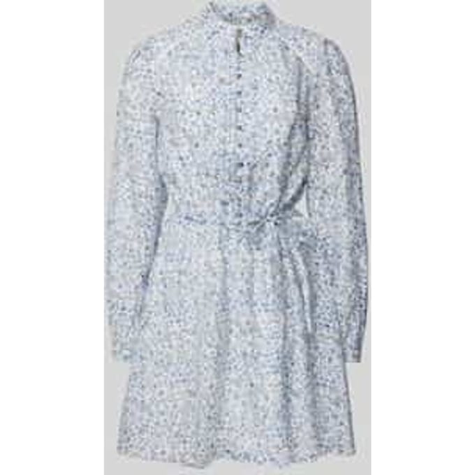 Knielange jurk met knoopsluiting, model 'ADLAIDE'