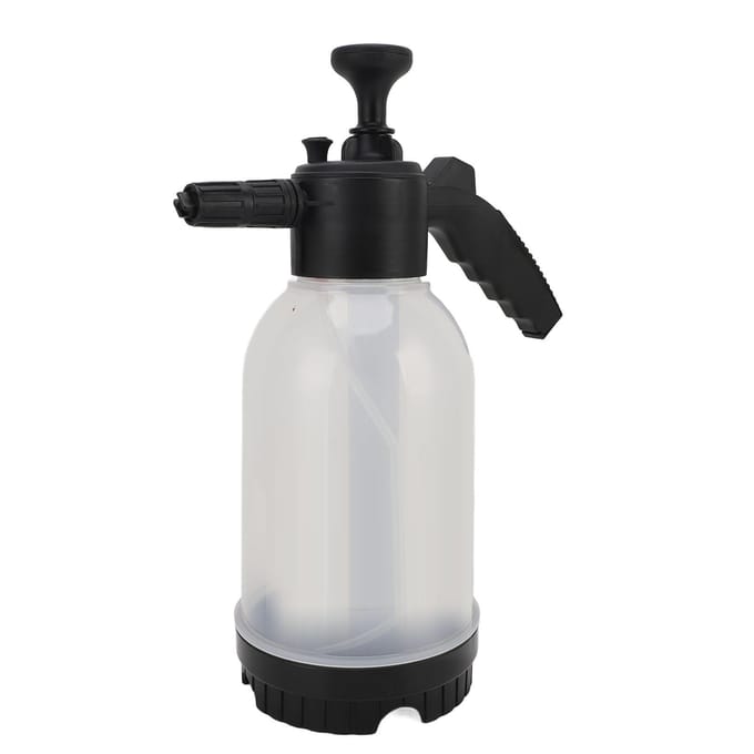 Handpomp Schuimspuit 2000ml Handmatig Drukbare Zeepspuit Autowas Schuimer voor Auto Tuin Reiniging white