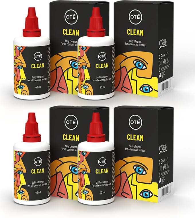 Oté Clean - 4x 40 ml - reiniger voor alle contactlenzen