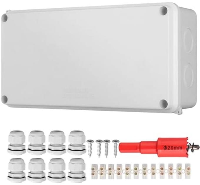 Waterdichte Aansluitdozen IP65 - Verdeeldoos 200 x 110 x 70 mm