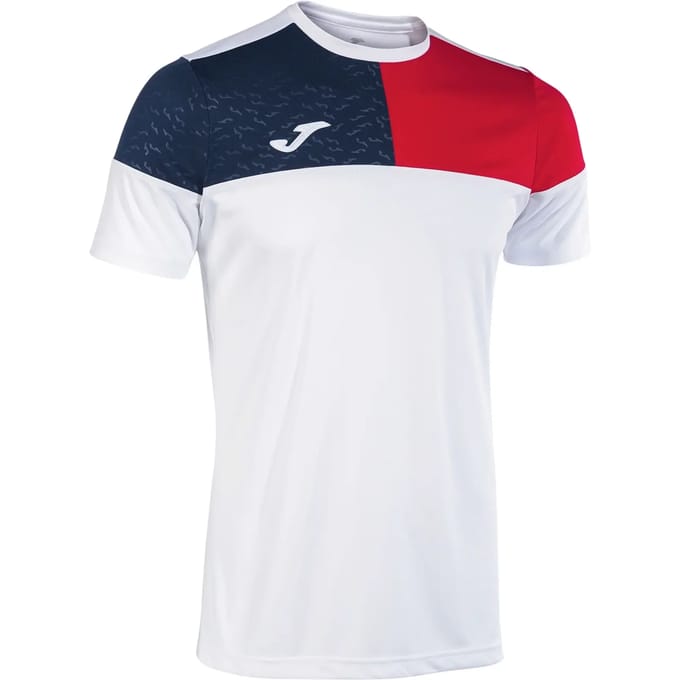 Joma Crew V T-shirt Met Korte Mouwen Wit S Man