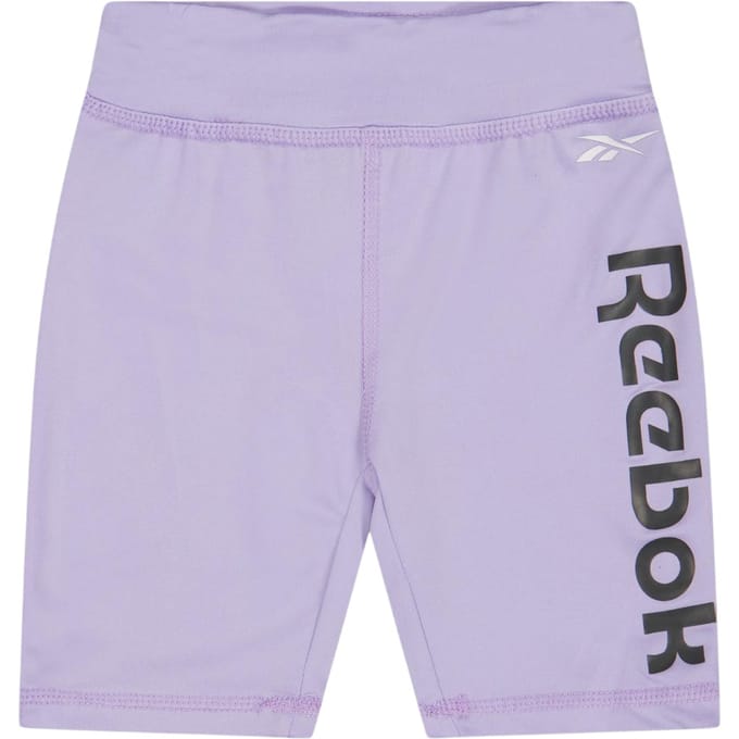 Reebok Meisjes Jersey Slim Fietsshort (Set van 2) (Lavendel)