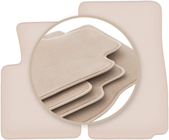 PREMIUM beige vloermatten voor: BMW Z4 E85 cabriolet 2002-2008