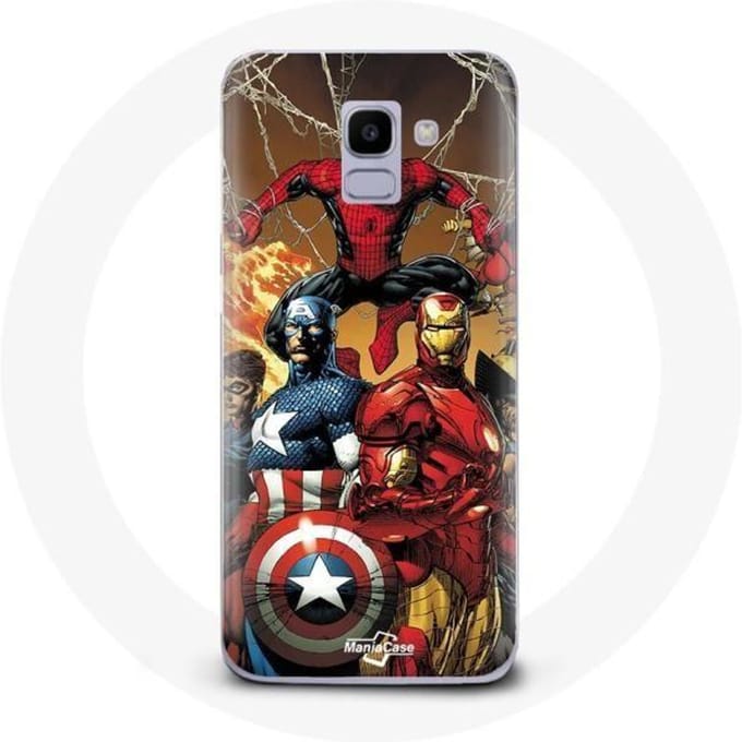 Coque pour Samsung Galaxy A8 2018 Avengers invaders Anciens soldats