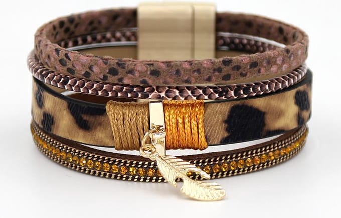 Montebello Armband Bouchra - PU Leer - 25mm - 19cm