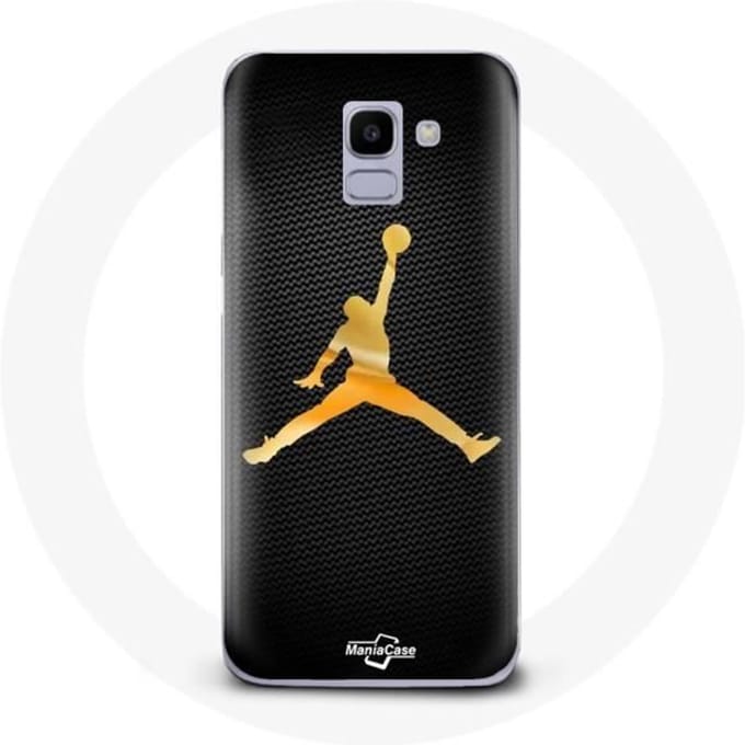Coque - Air - Samsung Galaxy J6 2018 - Jaune - Logo Michael Jordan - Souple jaune
