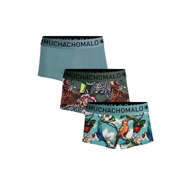 Muchachomalo Heren 3-pack trunks weird fruit