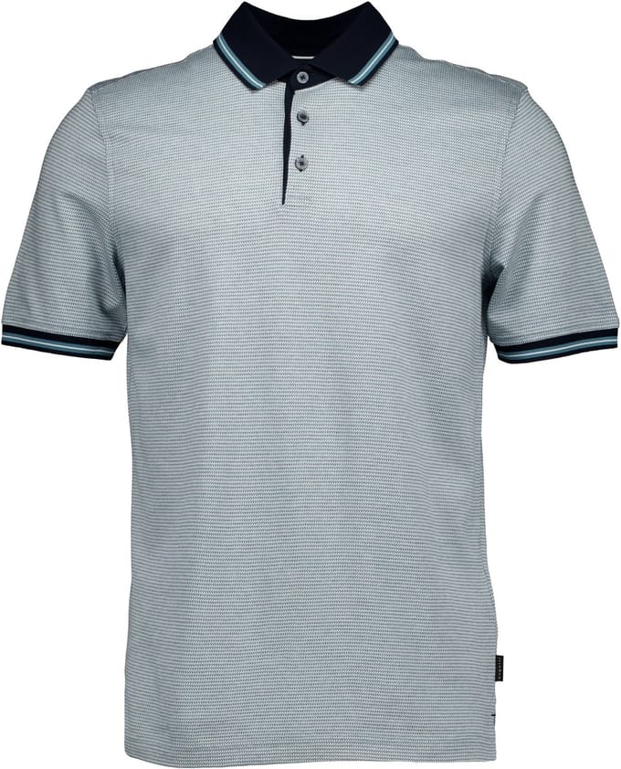Bugatti - Shirt Lichtblauw Bugatti Herren Polo 1/2 Arm Polos Lichtblauw 8150-15103e