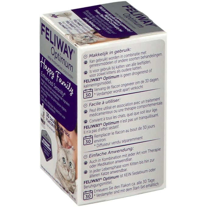 Feliway® Optimum Navulling 30 Dagen 48 Flesjes