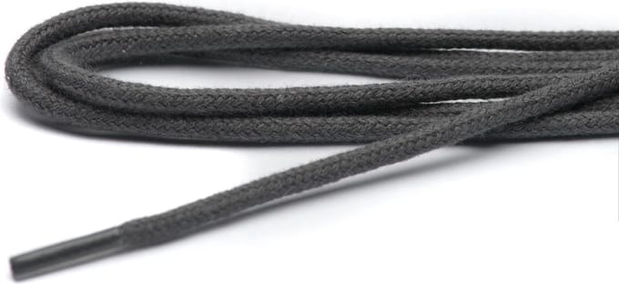 ARIESZZZ - Schoenveters - Grijs - Dun Rond - 90 cm - 3 mm - 5-7 gaatjes - 2 Pack