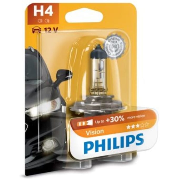 Lamp Halogeen PHILIPS H4 Vision Moto 12V, 60/55W