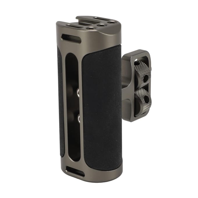 Camera Kooi Zijhandgreep Aluminiumlegering Silicone Universeel Op en Neer Verstelbare Handgreep met