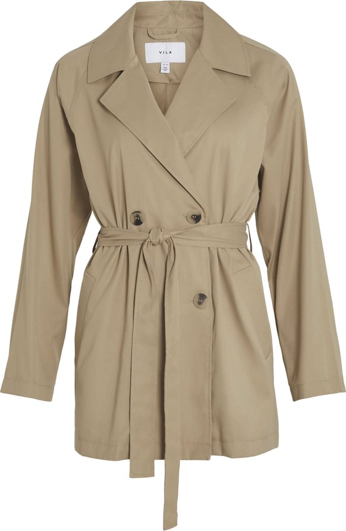 Vila Jas Vijancine L/s Trenchcoat - Noos 14089617 Cornstalk Dames Maat - 34