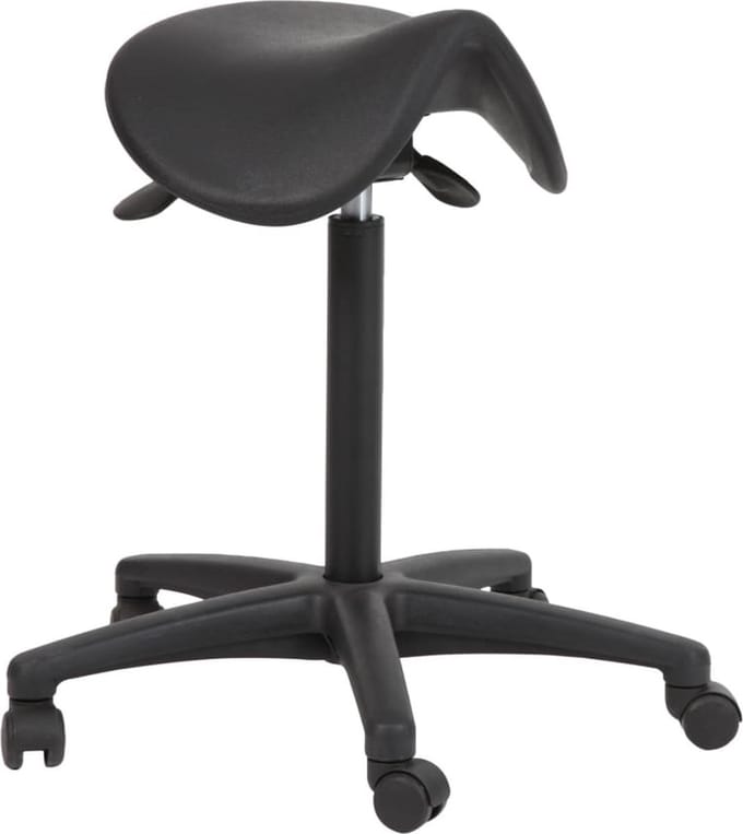 Workliving Zadelkruk PUR - PUR Zitting - Nylon onderstel - Bureaukruk (ongemonteerd)