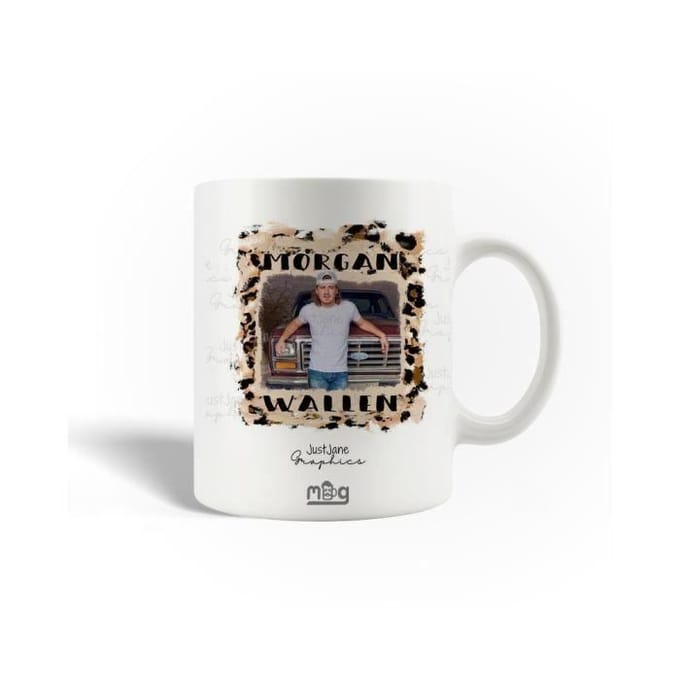 Mug en Céramique - Morgan Wallen - 30cl - Blanc - Compatible Lave-Vaisselle - Rond