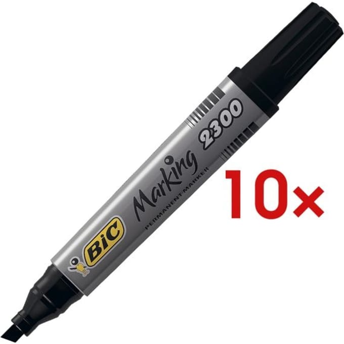 Viltstift Bic 2300 ecolutions schuin medium zwart