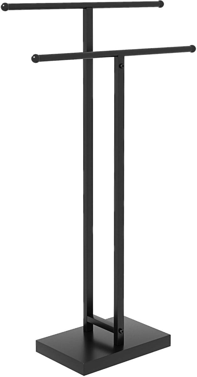 HOMCOM-Handdoekenrek-Metaal-50x18.5x85cm-Zwart