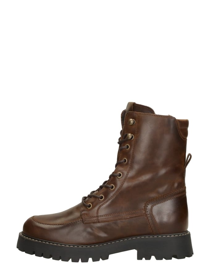 Palpa Stela Veterschoenen Hoog - cognac - Maat 41