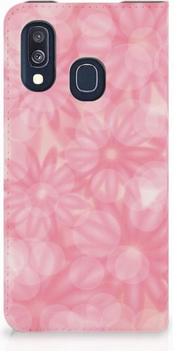 Standcase Hoesje voor Samsung Galaxy A40 Smart Cover Spring Flowers