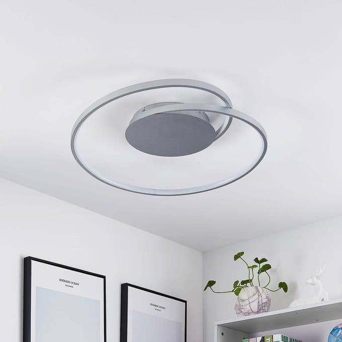 Lucande LED plafondlamp Enesa, 63 cm, CCT, afstandsbediening, dimbaar