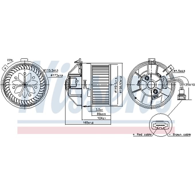 Binnenventilator NISSENS 87704