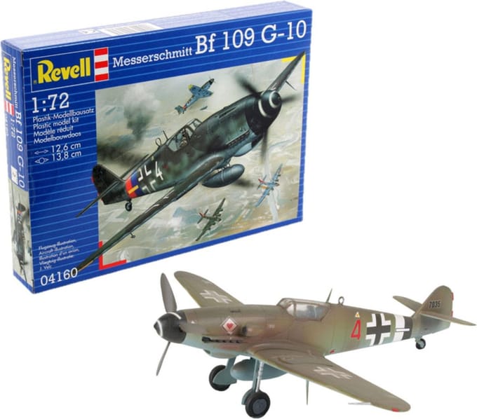 Revell Modelbouwpakket Militaire voertuigen - 04160 Messerschmitt Bf 109 G-10 Plastic - 1:72 - Modelbouw