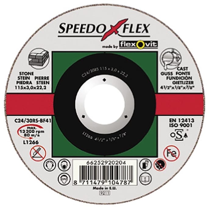 Speedoflex doorslijpschijf SP C24/30RS 230x3x22.2 BF41 steen