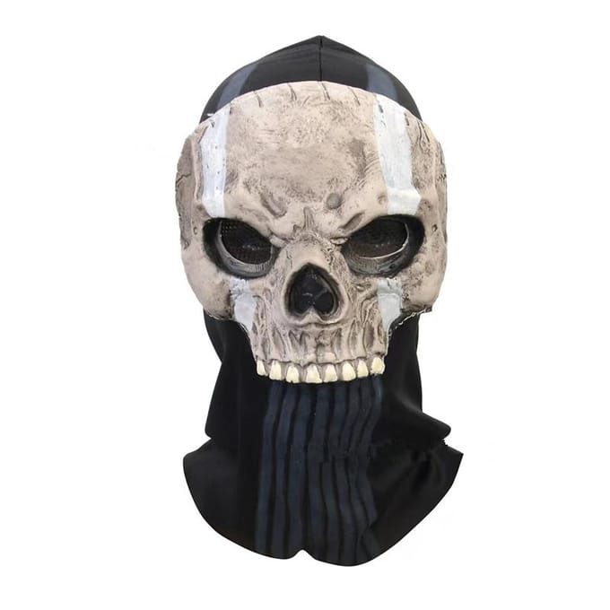 Ghost Mask V2 - Operador MW2 Airsoft COD Cosplay Airsoft Tactisch Schedel Volledig Masker gray