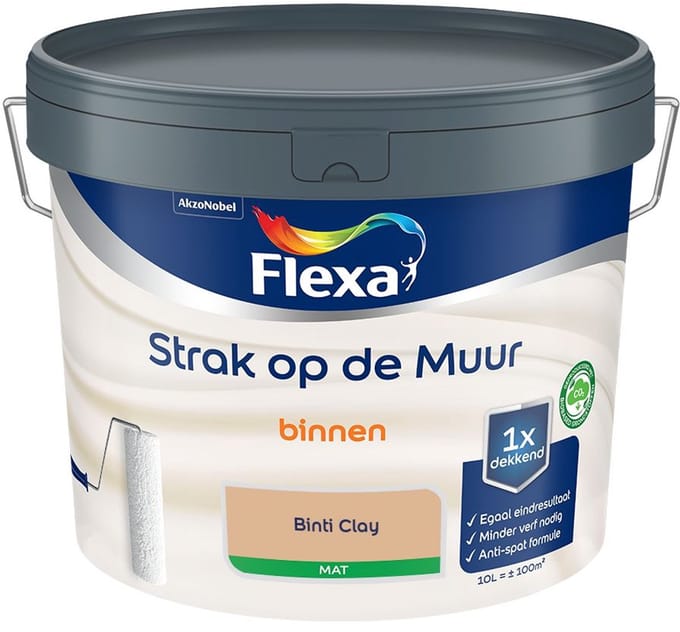 Flexa - Strak Op De Muur Binnen Mat - Binti Clay - Mengverf - 10 L