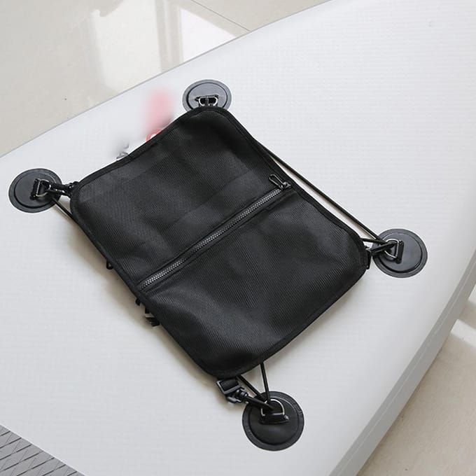 Paddleboard Mesh Tas Kajak Surfen Opbergtas Stand Up Paddle Board Dek Tas zwart