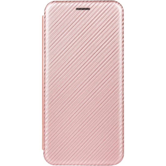 Comfycase Samsung Galaxy A21s Carbon Shell Flip Case Hoesje  Roségoud