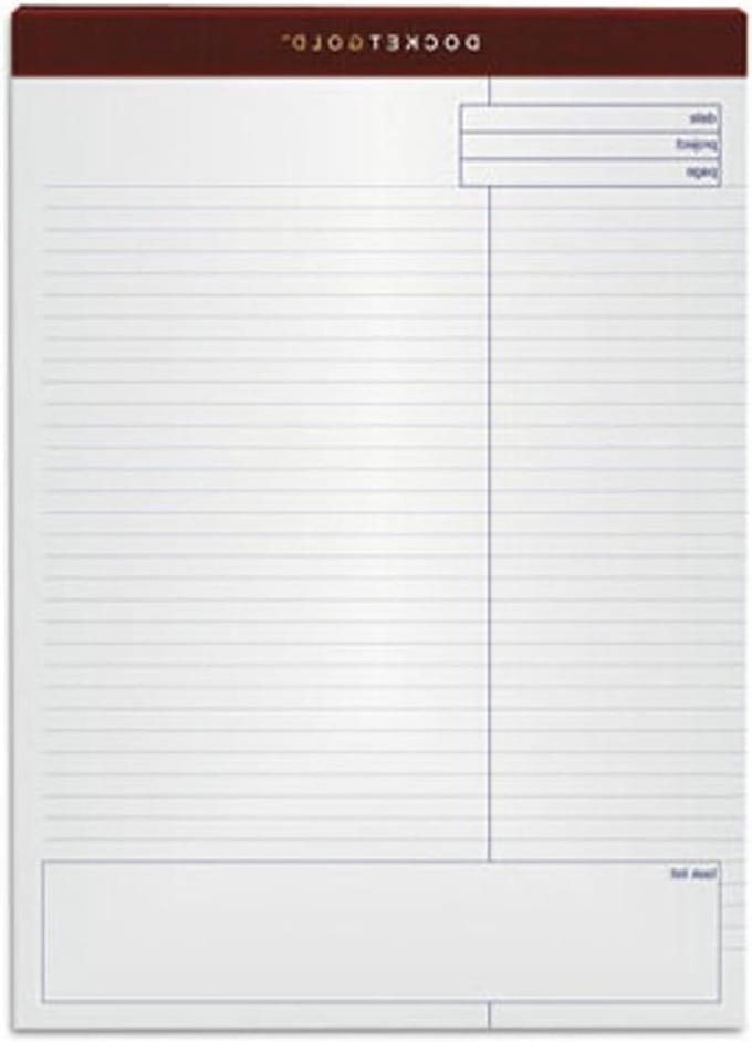 Project Planning Pad - Notitieblok Planning - Projecten Organiseren - Geperforeerde Pagina's - 8 1/2 x 11 3/4 Inch - Wit