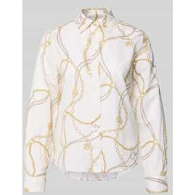 regular fit blouse in all-over look