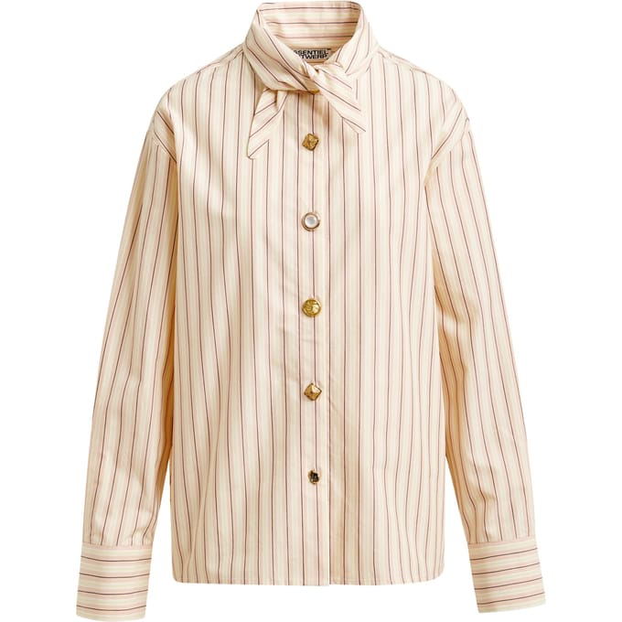 Essentiel Antwerp Pointy Collar Shirt Blouses Lichtroze Jomato
