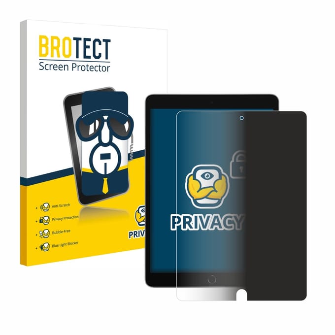 BROTECT - privacy screenprotector voor Apple iPad 10.2" WiFi 2021 / WiFi Cellular 2021 - Folie Beschermfolie Blauwlichtfilter
