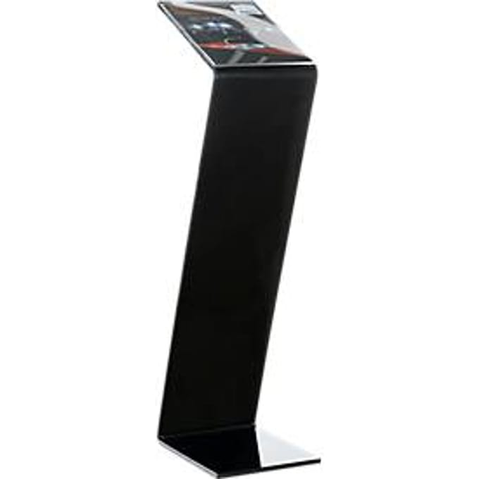 Infostandaard -  plexiglas  - B 220 x D 300 x H 850 mm - zwart