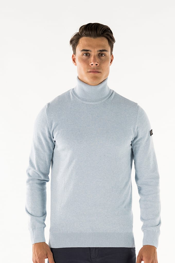 Presly & Sun - Heren Trui Keith Turtle Pullover - Blauw - Maat S