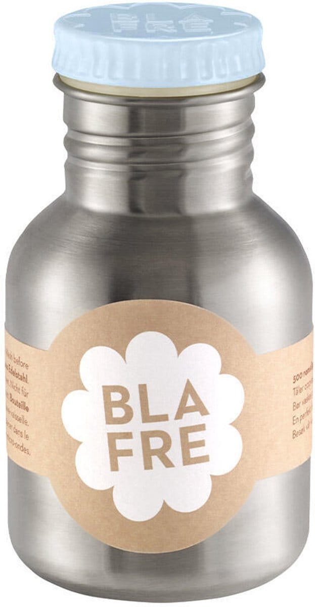 Blafre | Roestvrijstalen Drinkfles 300ml Lichtblauw