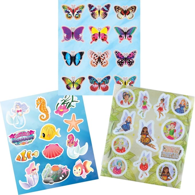 Sticker vellen 3 stuks “Fantasy”
