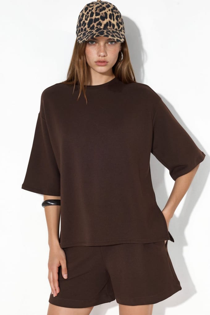 Dames Losse Crew Neck T-shirt