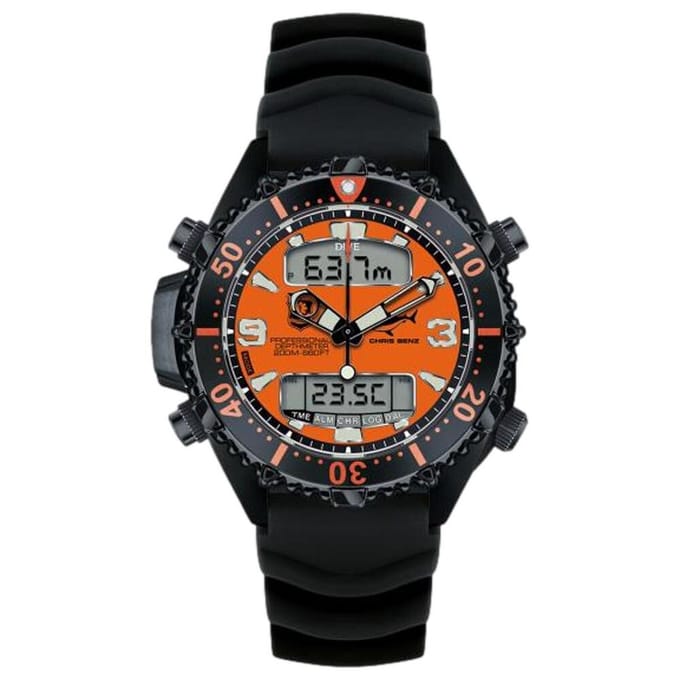 Chris Benz - CB-D200X-RS-KBS - Duikershorloge - Unisex - Quartz