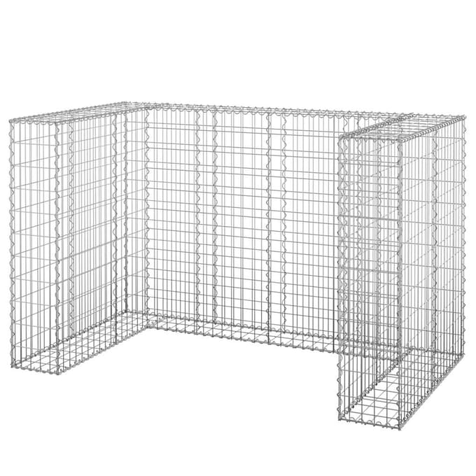vidaXL - Schanskorf - voor - containers - 180x100x110 - cm - gegalvaniseerd - staal