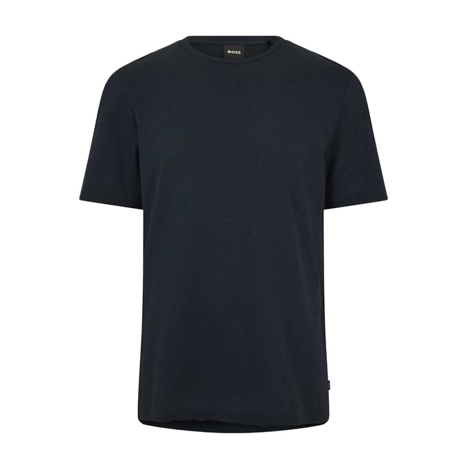 Hugo Boss Heren Boss Katoen Regular T-shirt (Donkerblauw)