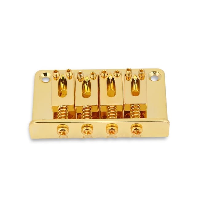 4-snarige Vaste Brug Vervangingsonderdelen voor Sigarendoos Elektrische Gitaren Bass Ukulele(Goud) black